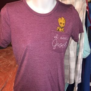 Box Lunch I am Groot pocket tee